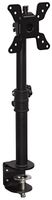 Mount-It! Single VESA Monitor Mount | Vertical Monitor Desk Stand | Telescoping Pole Height Adjustable | Fits 19 20 21 22 23 24 27 29 30 Inch Computer PC Screens | C-Clamp Base