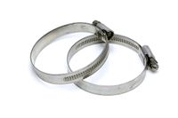 HPS EMSC-50-70x2 Stainless Steel Embossed Hose Clamps SAE 40, Effective Size: 2" - 3", 1/2" Band (Pack of 2)
