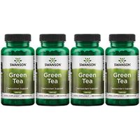 Swanson Green Tea 500 mg 100 Caps 4 Pack