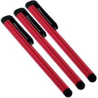 Premium Stylus for Samsung SM-J320V with Custom Capacitive Pen 3 Pack! (RED)