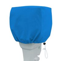 PrimeShield Heavy Duty Outboard Motor Cover 600D Waterproof Motor Hood Cover Navy Blue
