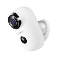 Faleemi Wireless WiFi Rechargeable Battery Powered Security Camera, Full HD Weatherproof Surveillance Camera with Motion Detection, Night Vision, 2 Way Audio, Memory Card Slot, Cloud Storage (White)