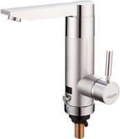 JXWWN Hot Water Heater Faucet, 3 Sec Instant Tankless Electric Kitchen Fast Heating Tap Water Faucet with LCD Digital Display. (100V - 240V, 3000W)