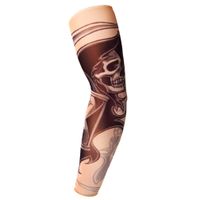 JK Home 1pc Tattoo Elastic Sports Compression Arm Sleeves Cool Sun Block UV Protection Arm Warmer for Bicycle Hunting Basketball Baseball Football #F S
