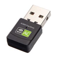 Ciyoon 2019 Black USB Wi-Fi PC AC Adapter 600 Mbps Mini Wireless Network Card WiFi Dual Band 2.4 G