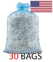 Ox Plastics 39 Gallon Recycle Trash Bags, 32 X 37, 1.5 mil Strength, MADE IN USA (Blue, 30)