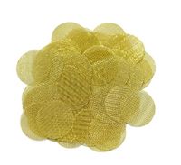 FineSmoks 100pcs Brass Pipe Screen 0.75'' (3/4'') Brass Pipe Screen Filters