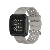 Homsta Silicone Bands Compatible with Fitbit Versa/Versa 2/Lite Watch- Adjustable Watch Strap Wristbands Bracelets Replacement Accessory for Women Men