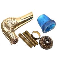 Beautifull Brass Dog Handle Walking Cane Gentlemen's Wooden Walking Stick
