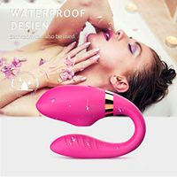 Aich Wireless U Shape Couple Love Stimulation Remote Control Clitorials Gspotter Sucking Toy USB Rechargeable Waterproof Wand for Sore Back Foot Neck Leg Waterproof,Heating Function