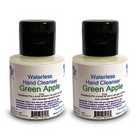 Waterless (No Water Needed for Rinsing) Hand Cleanser (Juicy Apple) - 2 pack