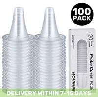 MOVINPE 100 Counts Ear Thermometer Probe Covers/Refill Caps/Lens Filters for All Braun ThermoScan Models and Other Types of Digital Thermometers Disposable Covers