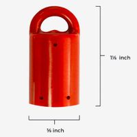 MagnetPal 3 pack Heavy-Duty Neodymium Anti-Rust Magnet, Best for Magnetic Stud Finder / Key Organizer / Indoor and Outdoor Multi Uses, Red with Key Ring (SP-MPM3RD)