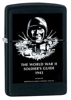 Zippo US Army WW2 Soldier's Guide Black Matte Pocket Lighter