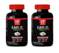 Blood Pressure Herbal Supplement - Garlic & Parsley 600MG - Extra Strength - Garlic Supplement for Blood Pressure - 2 Bottles 200 Softgels