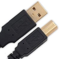 Ipax 15Ft USB Cable Compatible with Epson ET-2700 ET-7700 Epson Workforce Pro WP-4530 WP-4020 HP Photosmart 6520 HP Officejet 6700 Epson XP-620 XP-810