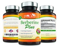 Berberine Plus, 1200mg,100% Pure, Ultra Strength, 60 Day Supply, 120 Veggie Capsules