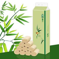 12 Rolls Soft Bamboo Toilet Paper 4-Ply Safe Biodegradable Septic-Safe Essential Coreless Toilet Paper Fragrance Free Friendly Absorbent Bathroom Tissue