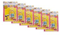 Set of 6 Basket Shrink Wrap 24" X 30" (Pink) with 4 Accent Ribbons Each Ribbon is 3/8” X 2.25 Feet Used for Baskets (6 Pink)