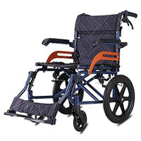 Atten Wheelchair Portable Aluminum Alloy Ultralight Transport Wheelchair Lightweight Folding Travel Self-propelled Wheelchair 10KG6