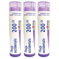 Boiron Thuja Occidentalis 200ck, 80 Pellets, Homeopathic Medicine for Warts, 3 Count