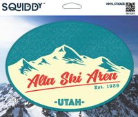 Squiddy Alta Utah - Vinyl Sticker Decal for Phone, Laptop, Water Bottle (3" Tall)