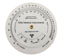 EMI BMI Body Mass Index Wheel Calculator 4.25 inch, Single Sided, Adult ECB-201