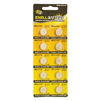 10pk Exell EB-L1131 Alkaline 1.5V Watch Battery Replaces AG10 389 LR54 Casio Calculator Game Watch CA-85 CA-851 CA-86 CA-90 CA-901, 7302 7302A 7312 7312A 8900 8900A