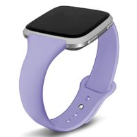Kmasic Compatible Fitbit Versa Bands, Narrow Slim Soft Silicone Small Replacement Wristband for Fitbit Versa/Versa Lite Edition Women Men, Laverder, Small