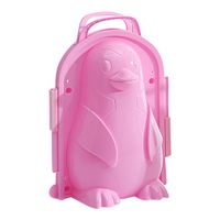 ❤Ywoow❤ Snowball Maker Cartoon-Penguin Snowball Maker Clip Tool Kids Toy for Winter Outdoor Sports (Pink)