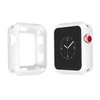 plymist Compatible Apple Watch Case 40mm, Scratch-Resistant Shock-Proof Soft Lightweight TPU All-Around Cover Protective Slim Case Compatible Apple Watch Series 4 (Black) (White)