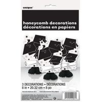 8" Mini Graduation Centerpiece Decorations, 3ct