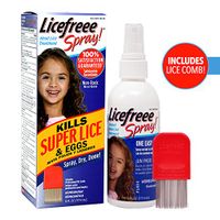 Licefreee Spray, Head Lice Treatment for Kids and Adults, Includes Lice Comb, 6 Fluid Ounces
