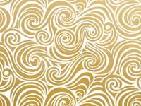 50ct Golden"Waves & Swirls" on White Tissue Paper for Gift Wrapping 20"x30" Sheets
