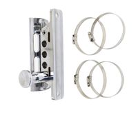 (1 Year Warranty) Chrome Quick Release Adjustable Fire Extinguisher Holder Mount for Jeep Wrangler UTV Polaris RZR Ranger Camper Van with Pillar