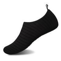 Womens and Mens Kids Water Shoes Barefoot Quick-Dry Aqua Socks for Beach Swim Surf Yoga Exercise (TW.Black, 32/33)