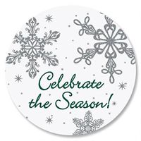 Snow Swirls Envelope Seals - Set of 72
