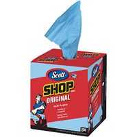 Partners Brand PKW1442PK Scott Shop Towels Pop-Up Box, Pounds Load Capacity," Length, 10" Width, 12" Thick, Blue (Pack of 400)