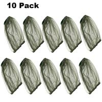 SUNTRY 10 Pack Premium Mosquito Head Net with Extra Fine Holes, Lightweight Face Mesh Neck Cover Netting Mesh Net, No-See-Ums and Midges, Perfect for Outdoor Activities (Green)