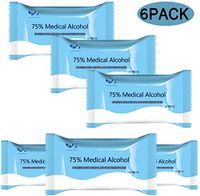 Disposable Wet Wipes, Large Wet Wipes, Detergent Wipes Travel for Multifunctional Cleansing (6 Packs, 60 Pcs)