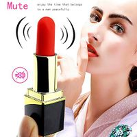 FEEYAA Electric Wireless Mini Lipstick Massager 10 Frequencies Handheld USB Rechargeable for Leg,Feet,Shoulder,Back Massage (Color : Black)