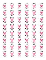 Special Pack 48 Thank You Pig Envelope Seals Labels Stickers 1.2" Round #CUAS