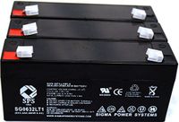 SPS Brand 6V 3.2Ah (Termina LT1) Replacement Battery for Sonnenschein A306/3.0S (3 Pack)