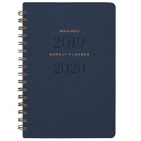 AT-A-GLANCE 2019-2020 Academic Year Weekly & Monthly Planner, Small, 5-1/2" x 8-1/2", Signature, Navy (YP200A20)
