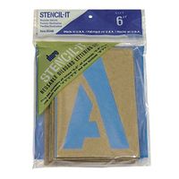 DURO by Graphic Products Stencil-It Oil Board Stencil Set, 6"