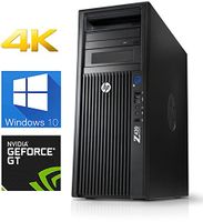 HP Z420 4K CAD 3D Designing Computer- Intel Quad Core Xeon CPU upto 3.8GHz CPU- 16GB DDR3 RAM- 250GB SSD- GT730 4GB Graphics Card- Windows 10 Pro- USB 3.0 (Renewed)