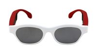 Lucyd Loud Youth Bone Conduction Glasses - Designed for Ages 11-17 - Polarized Sunglasses Bluetooth Headphones with Built-in Mic - Flashfire