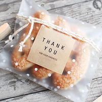 NPLE--100pcs Self Adhesive Christmas DIY Cellophane Party Treat Cooky Candy Gift Bags (710+3cm)
