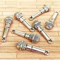 1:12 Dollhouse Miniature Silver Microphone For Doll House DIY Landscape Scene @