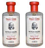 Thayers Alcohol-Free RMVRDs Rose Petal Witch Hazel with Aloe Vera, 2Pack (12oz)